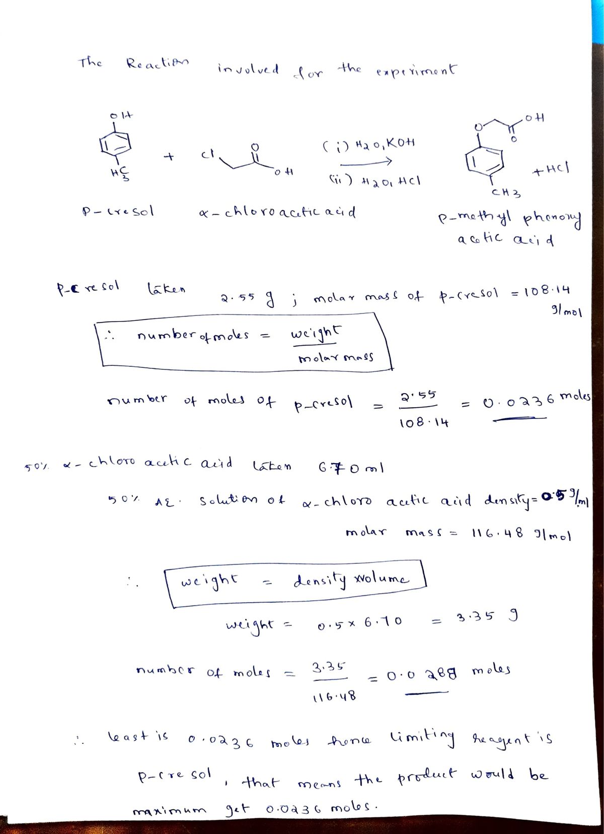 Chemistry homework question answer, step 1, image 1